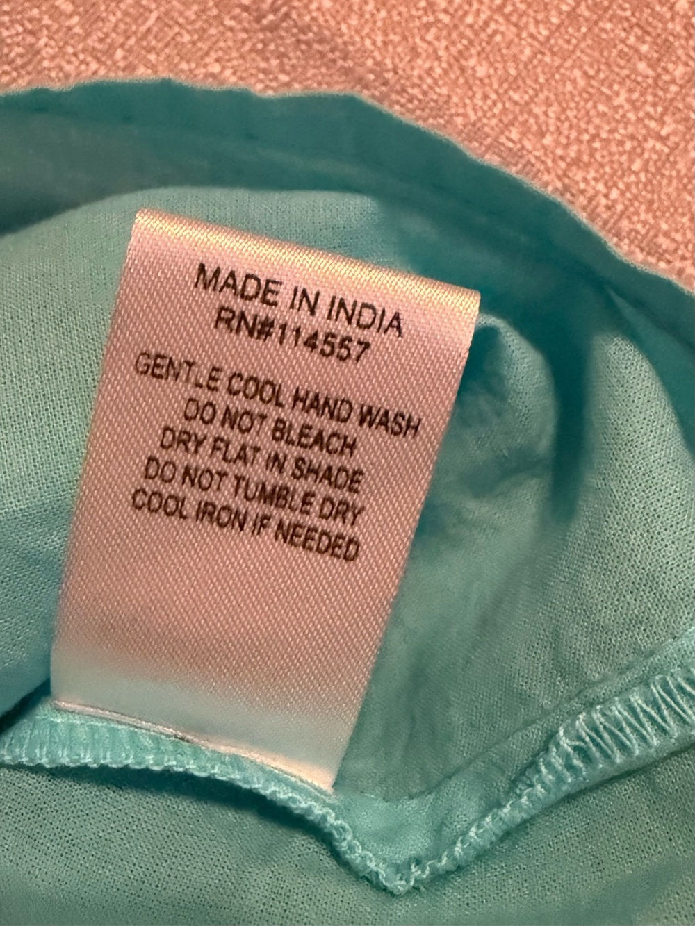 Women’s Turquoise Ruffle-Neck Short Sleeve Top - Picture 12 of 14